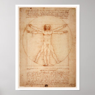 ’VITRUVIAN MAN’ LEONARDO DA VINCI POSTER