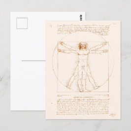 Vitruvian Man | Leonardo da Vinci | Vykort