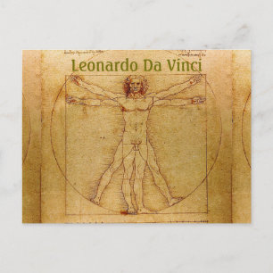 Vitruvian Man-Leonardo Da Vinci Vykort