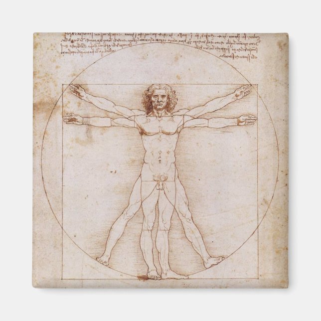 Vitruvian Man Magnet (Framsidan)