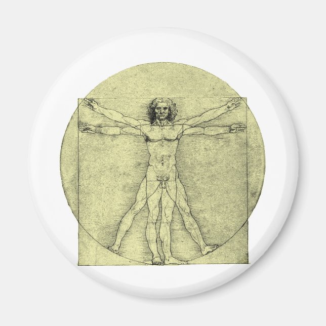 Vitruvian Man Magnet (Framsidan)