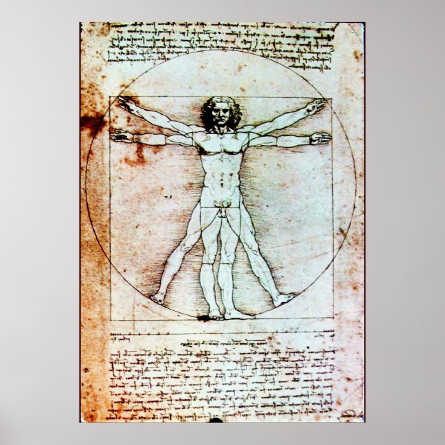 VITRUVIAN MAN POSTER (Framsidan)