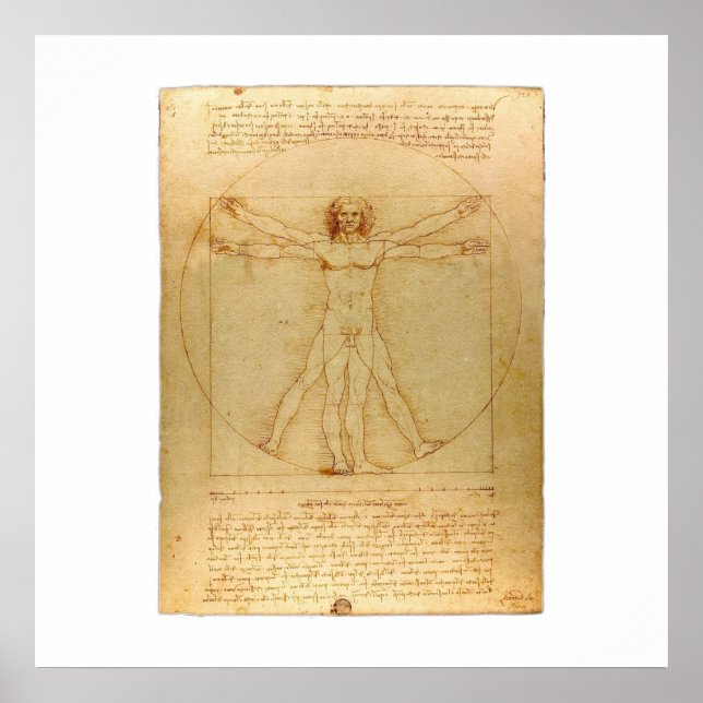 Vitruvian Man Poster (Framsidan)