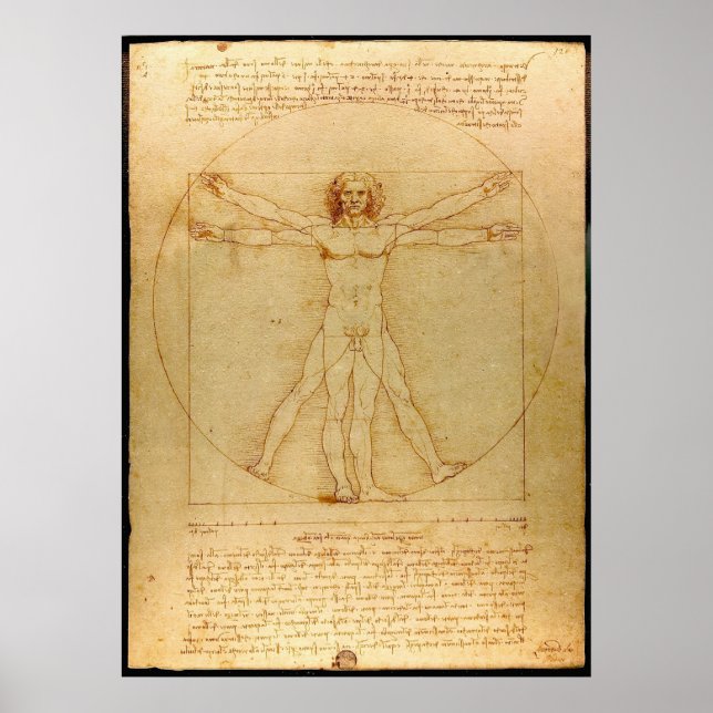 Vitruvian Man Poster (Framsidan)