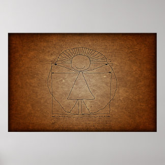 Vitruvian Man Poster