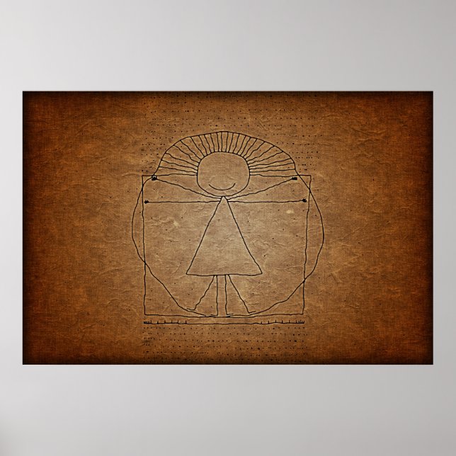 Vitruvian Man Poster (Framsidan)