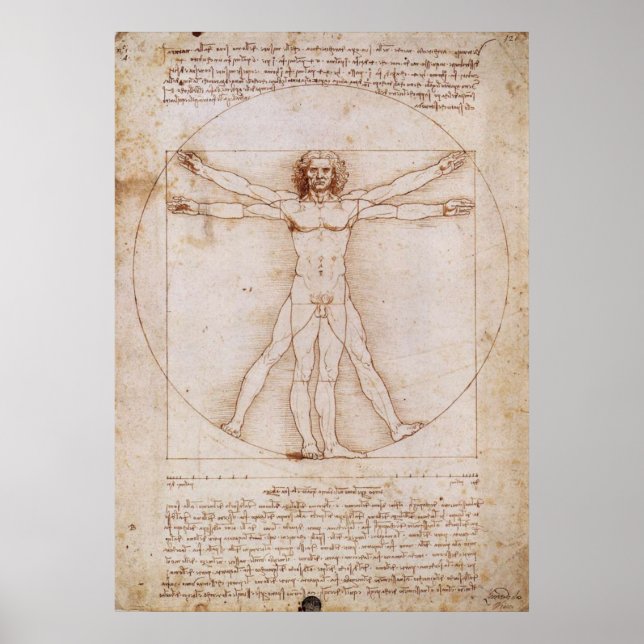 Vitruvian Man Poster (Framsidan)