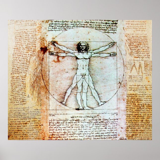 VITRUVIAN MAN POSTER (Framsidan)