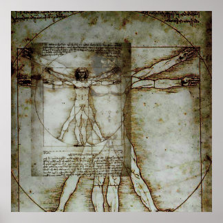 Vitruvian Man Poster