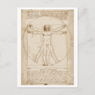 Vitruvian Man Vykort