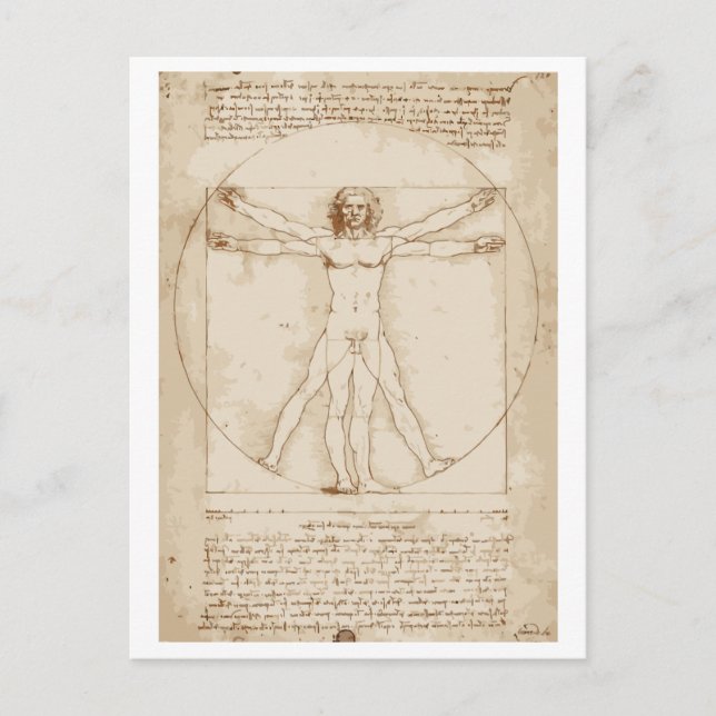 Vitruvian Man Vykort (Framsida)