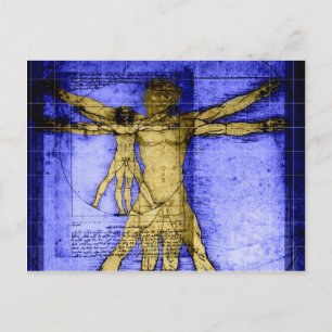 Vitruvian Man Vykort