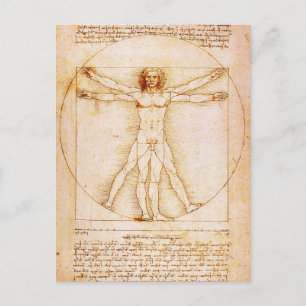 Vitruvian Man Vykort