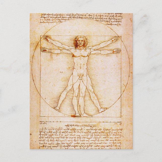 Vitruvian Man Vykort (Framsida)