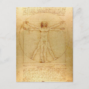 Vitruvian Man Vykort