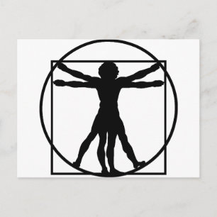 Vitruvian Man Vykort