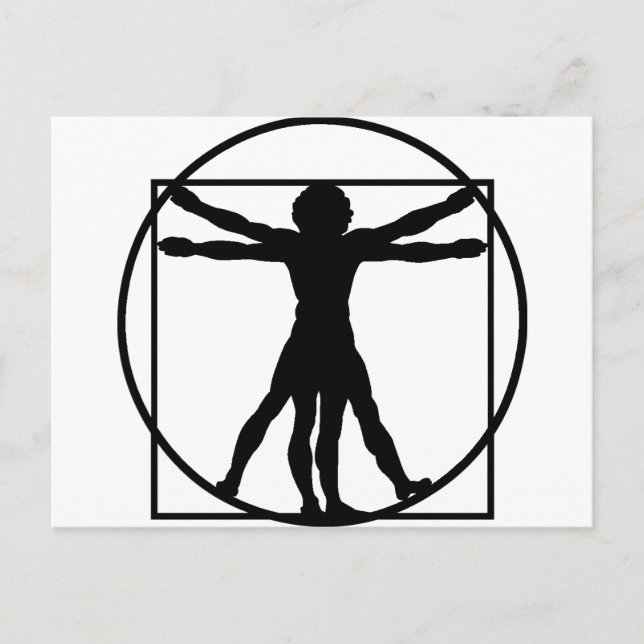 Vitruvian Man Vykort (Framsida)