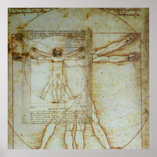 Vitruvian manaffisch poster