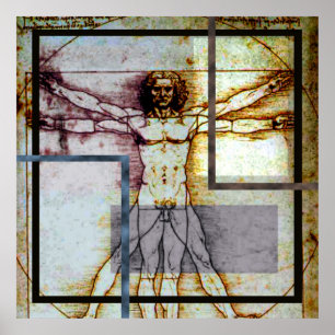Vitruvian manaffisch poster