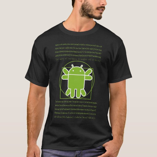 Vitruvian manAndroid T-shirt (Framsida)