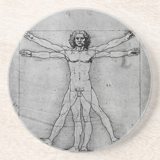 Vitruvian mankustfartyg underlägg sandsten (Framsidan)