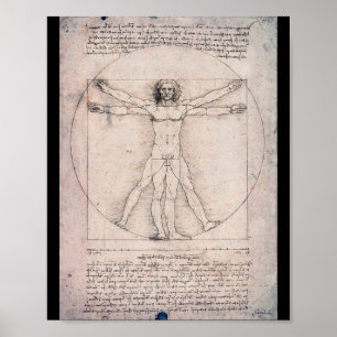 Vitruvian ManVitruvian Man, Leonardo da Vinci Poster