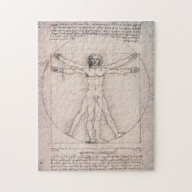 Vitruvian ManVitruvian Man, Leonardo da Vinci Pussel (Vertikal)