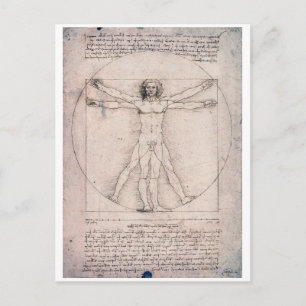Vitruvian ManVitruvian Man, Leonardo da Vinci Vykort