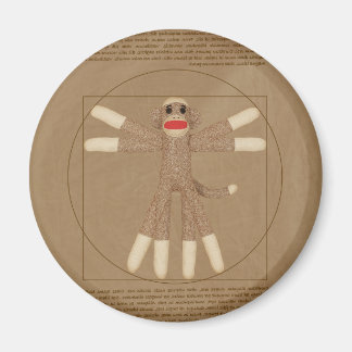 Vitruvian Monkey Magnet