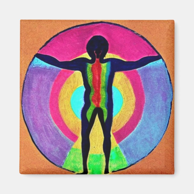 Vitruvian People II Magnet (Framsidan)