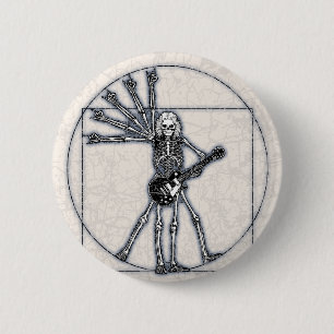 Vitruvian skelett knapp