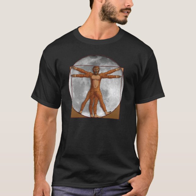 Vitruvian Wolfman T-shirt (Framsida)