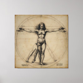 Vitruvian Woman Canvastryck