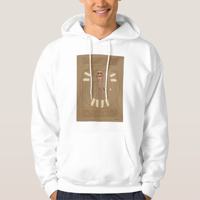 Vitruviansk apelhoodie sweatshirt (Framsida)