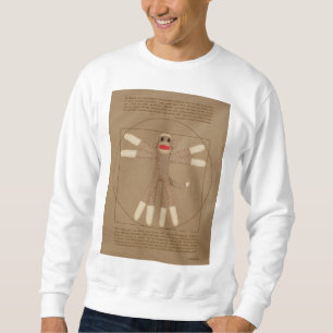 Vitruvig Sock monkey Lång Ärmad Tröja