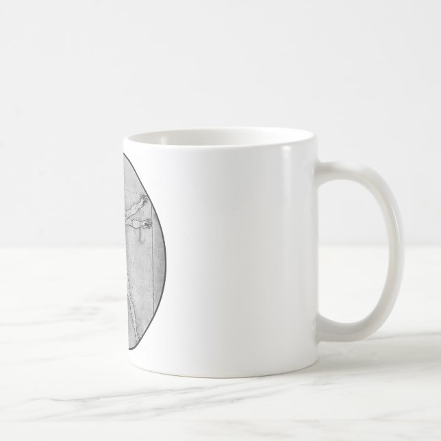 Vitruvius man kaffemugg (Höger)