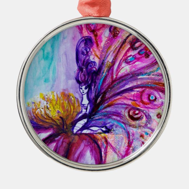 VITRYGGSFÄLT I ROSA,GULD SPARKLES JULGRANSPRYDNAD METALL (Framsidan)