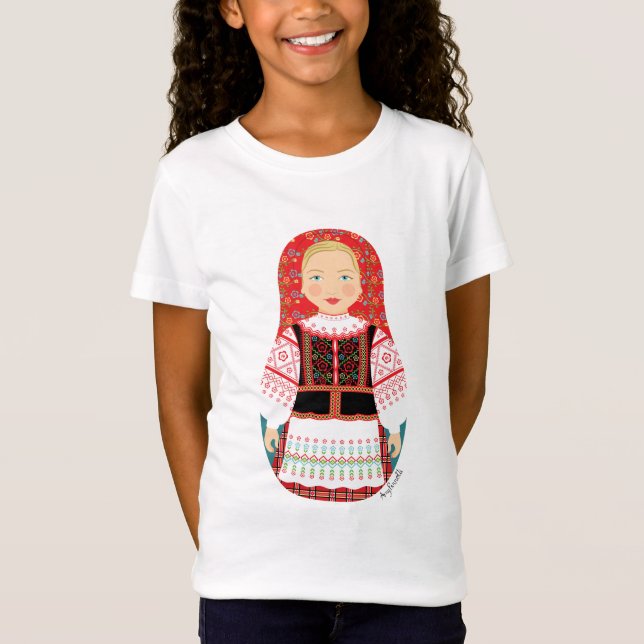 Vitryoshka Girls' T Shirt (Framsida)
