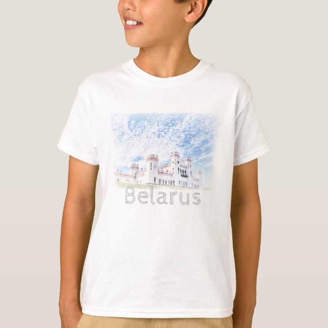 Vitrysk Kosava Palace Architecture T-Shirt Top (Framsida)