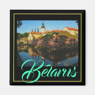 Vitrysk Nesvizh Palace Architecture Nature Magnet