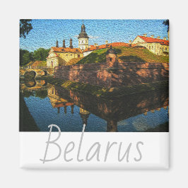 Vitrysk Nesvizh Palace Architecture Nature Magnet