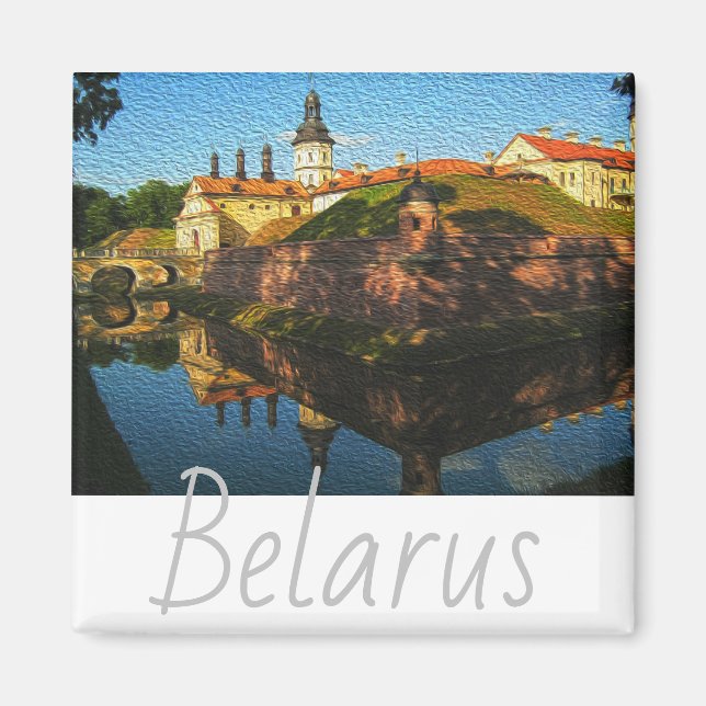 Vitrysk Nesvizh Palace Architecture Nature Magnet (Framsidan)