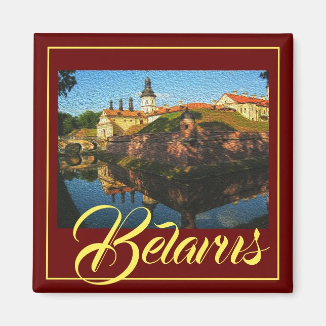 Vitrysk Nesvizh Palace Architecture Nature Magnet (Framsidan)