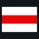 Vitrysk protestsymbol flagga röd vit revolution f poster<br><div class="desc">Vitrysk protestsymbol flagga röd vit revolution demokrati rand</div>