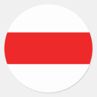 Vitrysk protestsymbol flagga röd vit revolution f