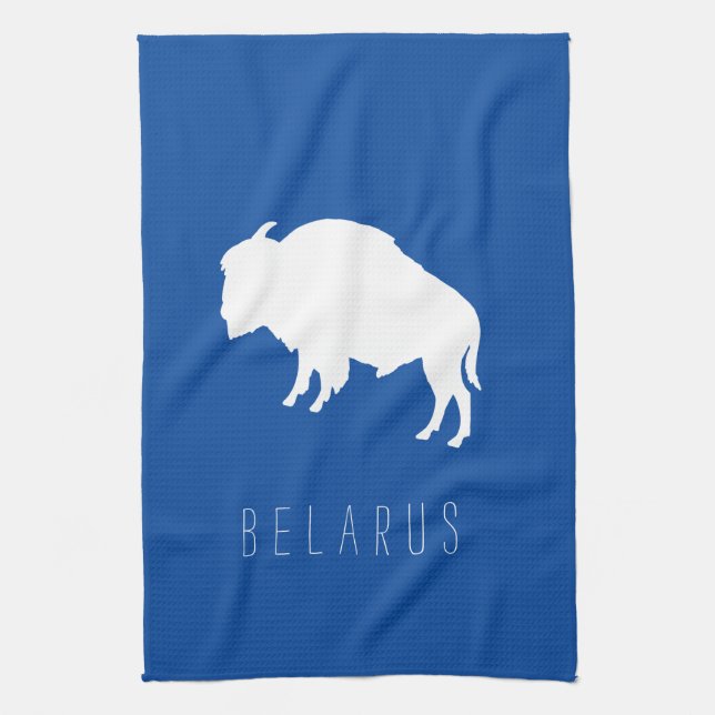 Vitryska Bison З у б р Б е л Kökshandduk (Vertikal)