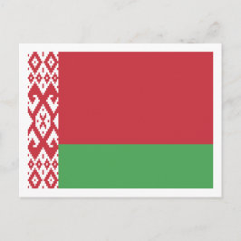 Vitryska Flagga, Flagga Vitryssland Vykort