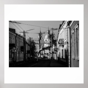 Vitryssland Беларусь Grodno Гродно Arkitektur Affi Poster