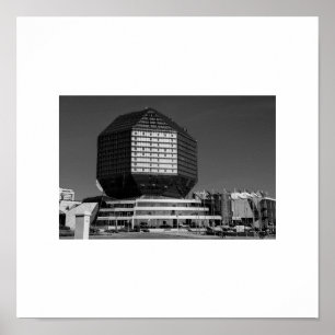Vitryssland Беларусь Minsk Мінск Arkitektur Affisc Poster