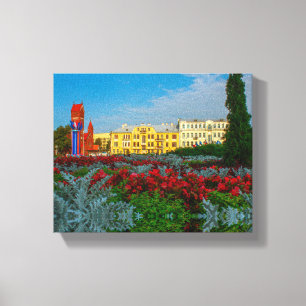 Vitryssland Б е л а р у с Minsk Architecture Life Canvastryck